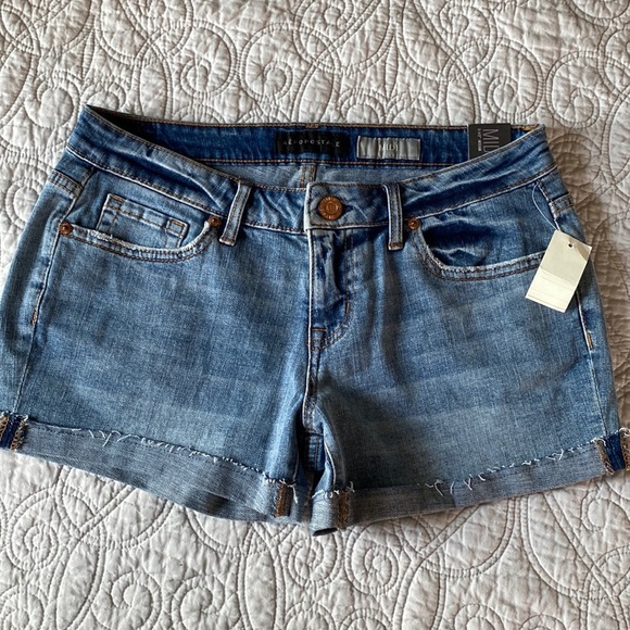 Aéropostale Midi Blue Jean Shorts - Picture 1 of 8